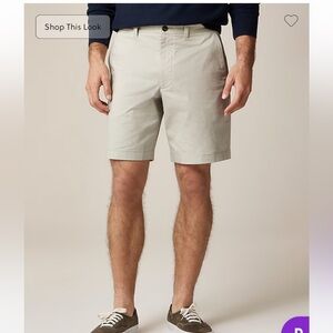J. Crew 36 Waist Chino Shorts 9’ Inseam Light Khaki